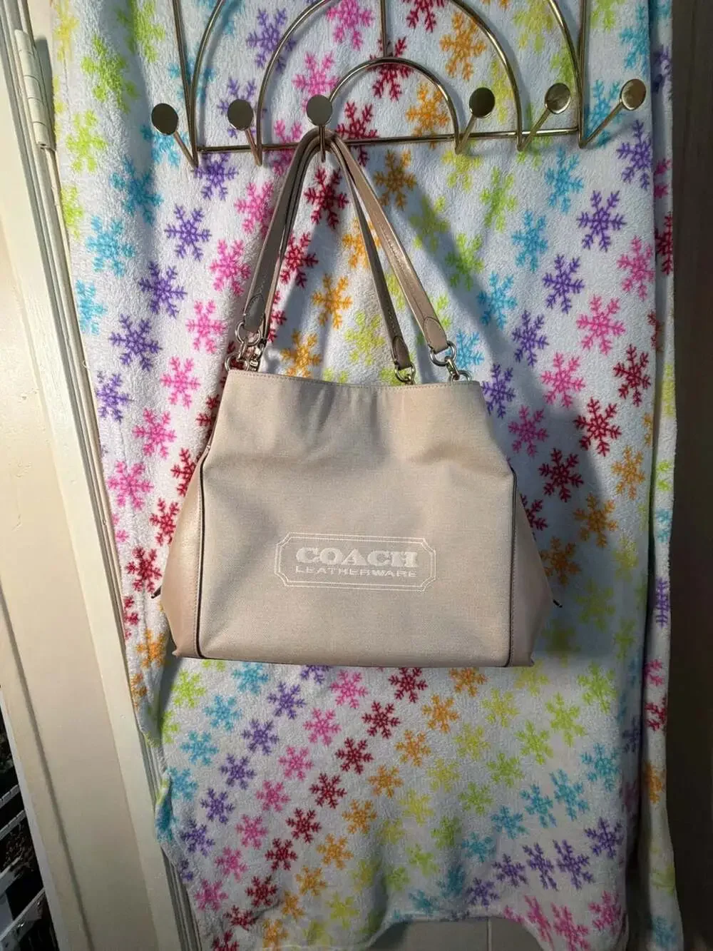 Coach Dalton 31 Shoulder Bag in Canvas and Leather